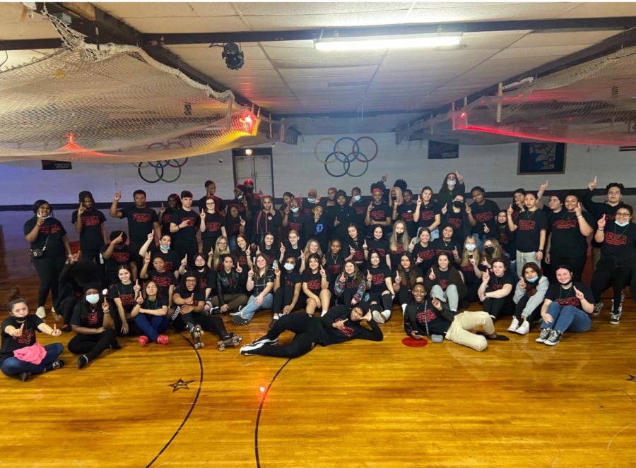 FCCLA members from across District 228 come together for a skating night in honor of Bremen senior Cameron Wheatley, who passed away in February. This event raised $2100, which was donated to the Wheatley family.