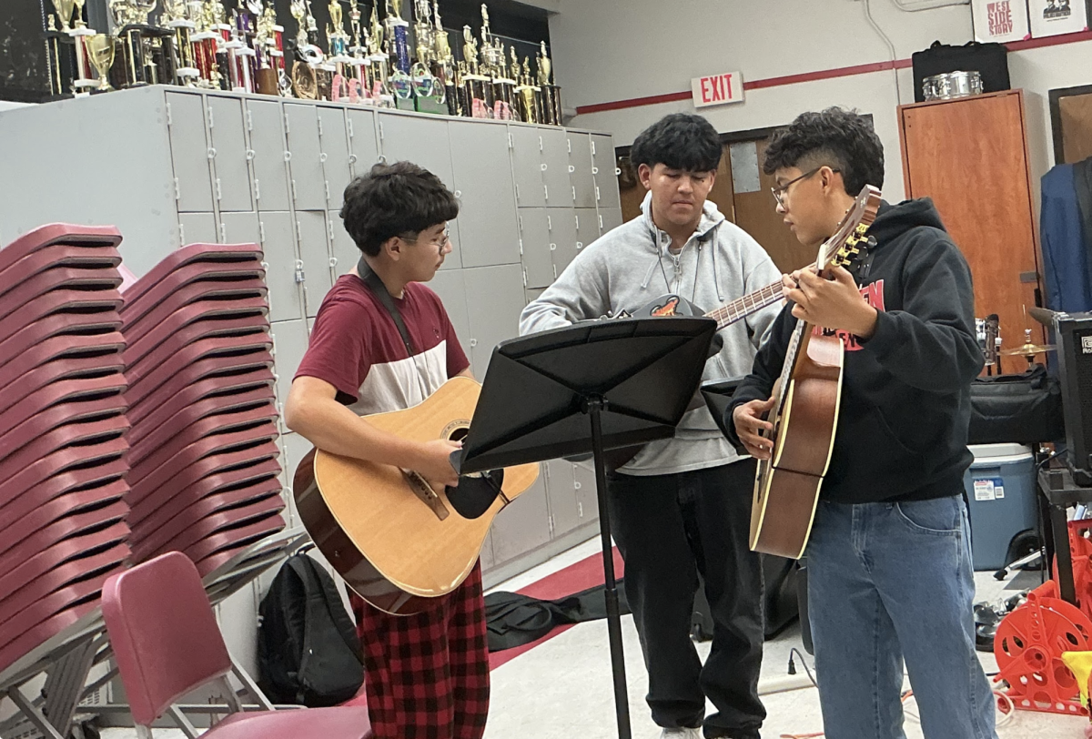 The Bremen Mariachi band practices Oct. 7 as they prepare for their upcoming concert. The concert will be held Oct. 29. It is free to attend and will also feature the Jazz Band and Choir.