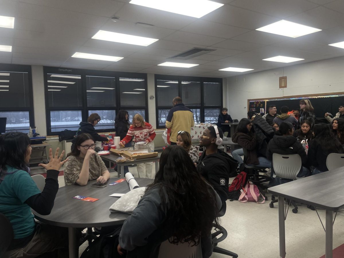 Students in the Heart Club and Science Club celebrate the end of the semester and approaching winter break after school Dec. 9 in room 215 at BHS. The two organizations had time to mingle with friends while enjoying some fun games!