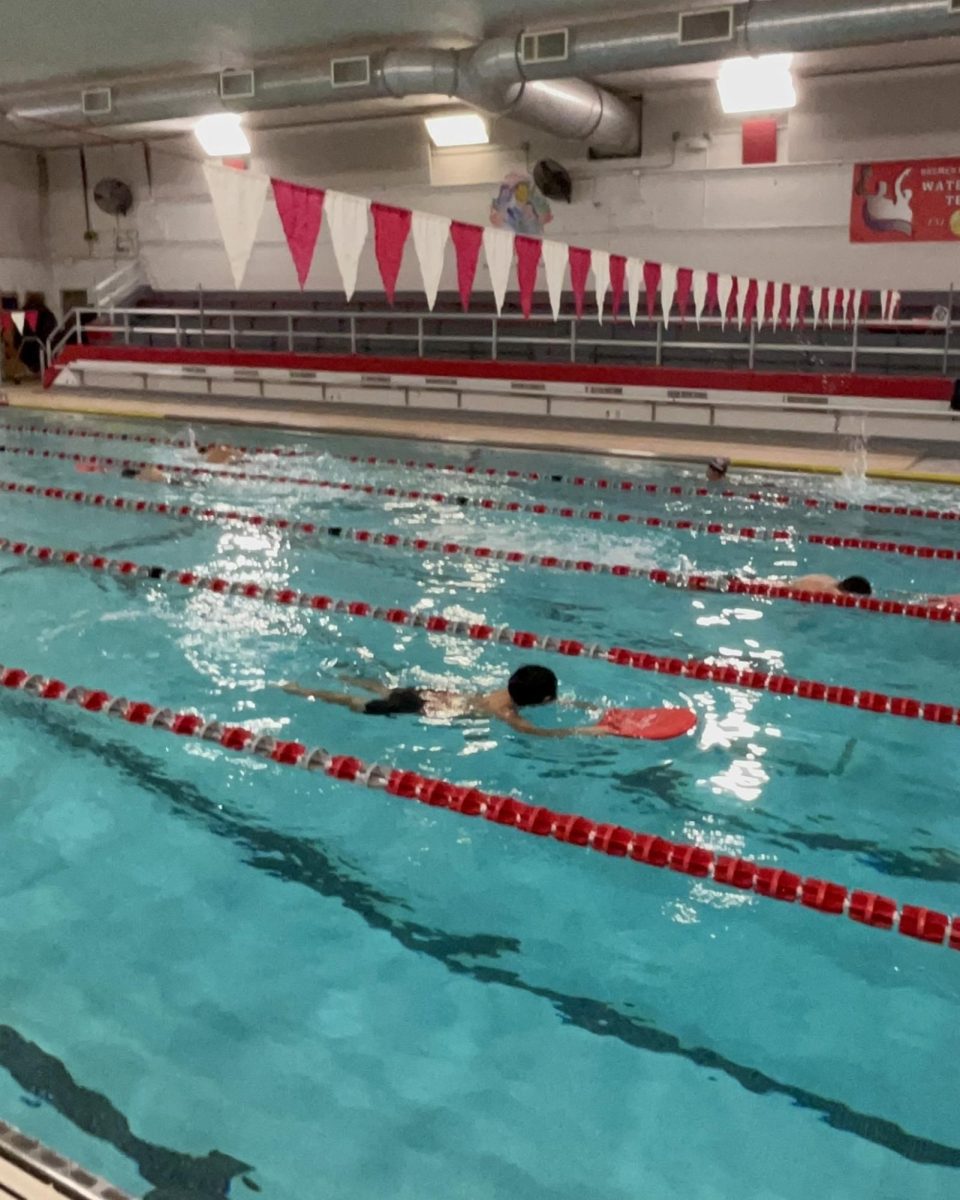 The Bremen Boys Swim Team makes a splash while practicing for their upcoming meet against Tinley Park at BHS on December 9, 2025.